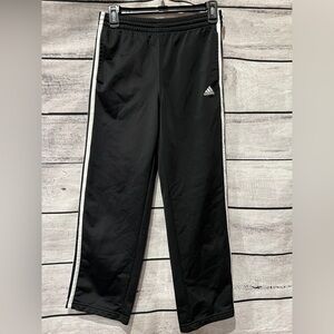Adidas Kids Black Joggers with White Stripes Youth Size M Medium Athletic Pants